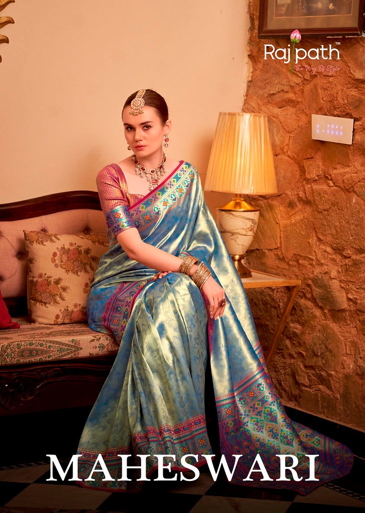 MAHESWARI BY RAJPATH 358 TO 363 SERIES DESIGNER TISSUE SILK SAREES