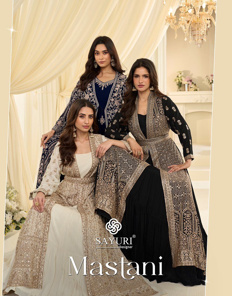 MASTANI BY SAYURI 10300 TO 10302 SERIES PREMIUM CHINON SILK GOWNS