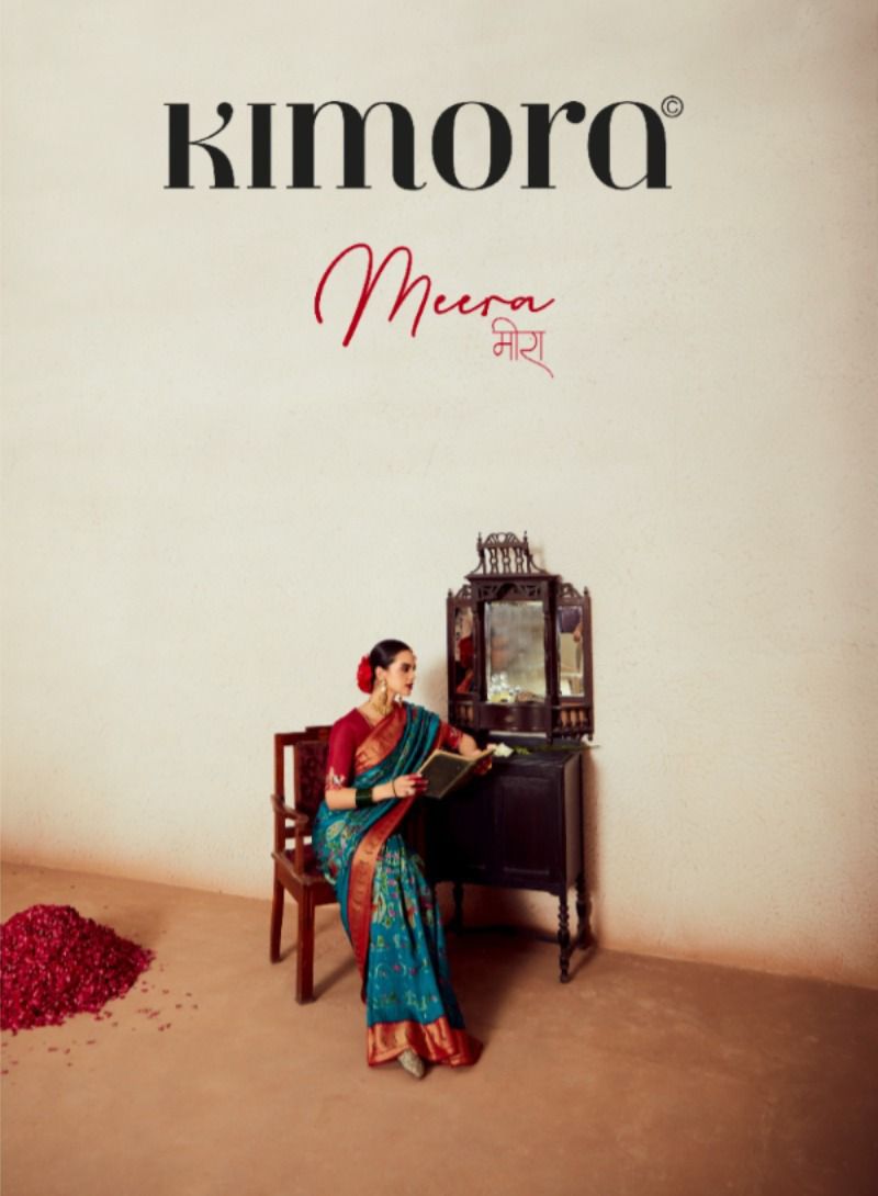 MEERA VOL-14 BY KIMORA 17021 TO 17031 SERIES FANCY SOFT BRASSO SAREES