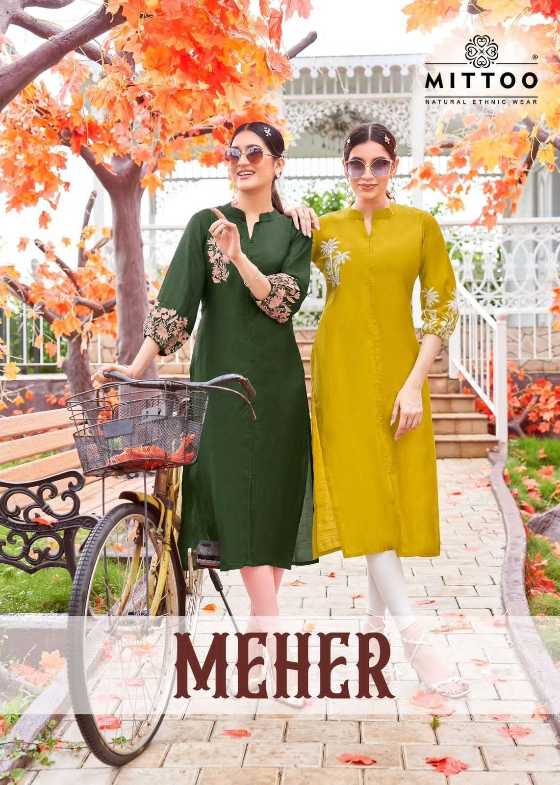 MEHER BY MITTOO 2001 TO 2006 SERIES FANCY DESIGNER RAYON KURTIS