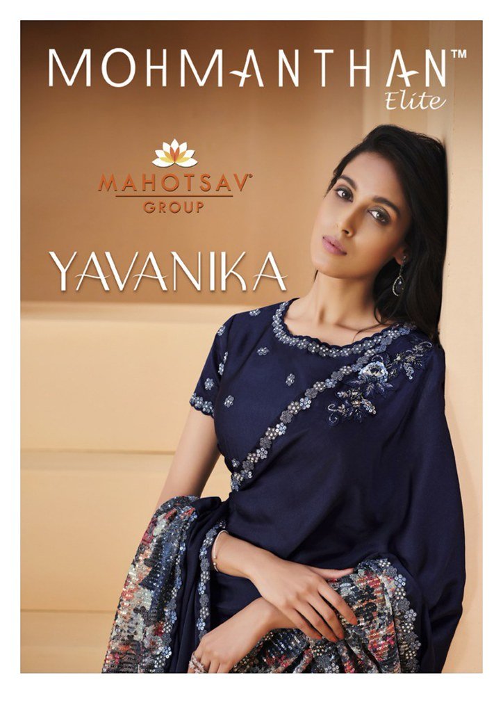 MOHMANTHAN YAVANIKA BY MAHOTSAV 22905 TO 22913 SERIES SATIN CREPE SILK SAREES