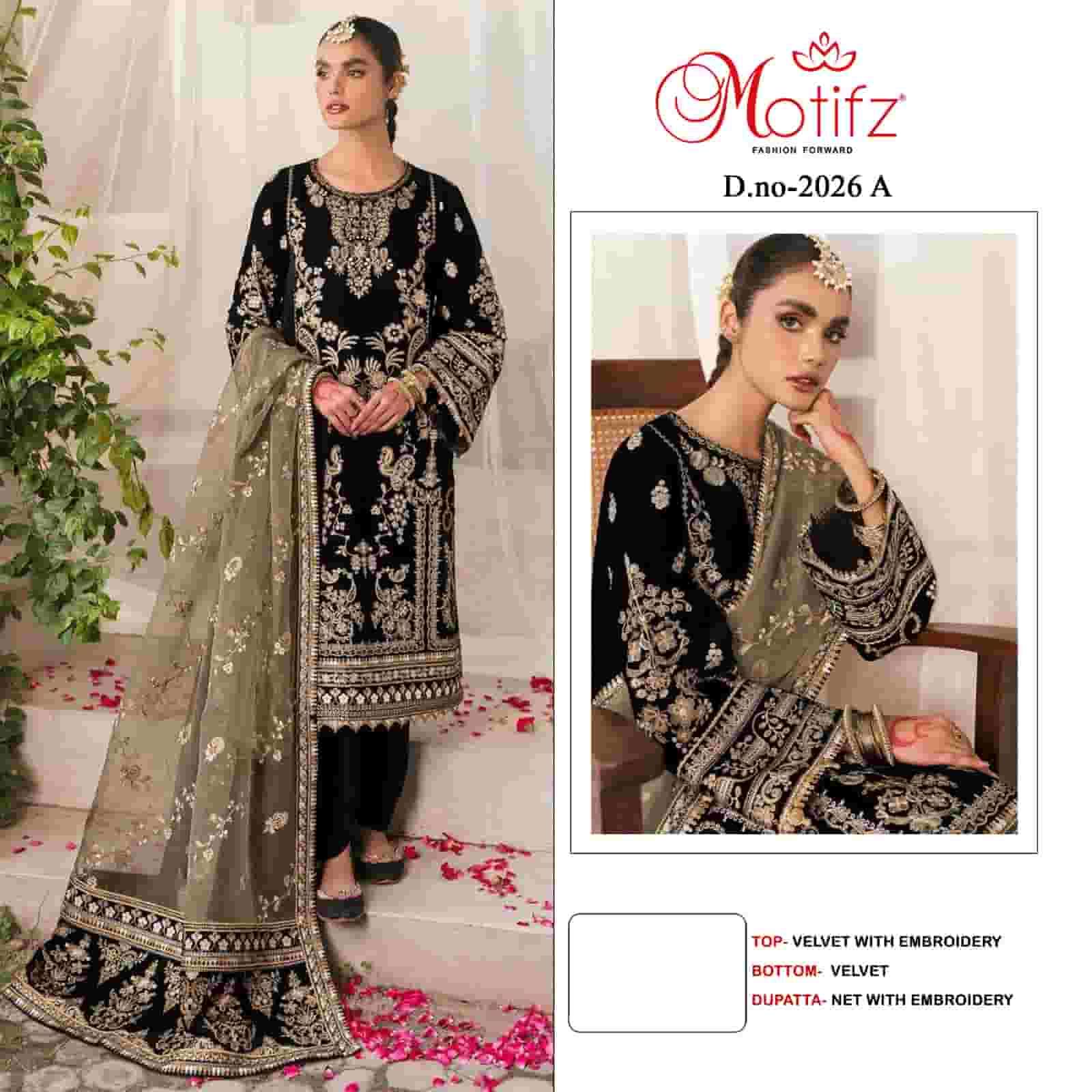 MOTIFZ 2026 COLOURS BY MOTIFZ FANCY DESIGNER VELVET PAKISTANI DRESSES