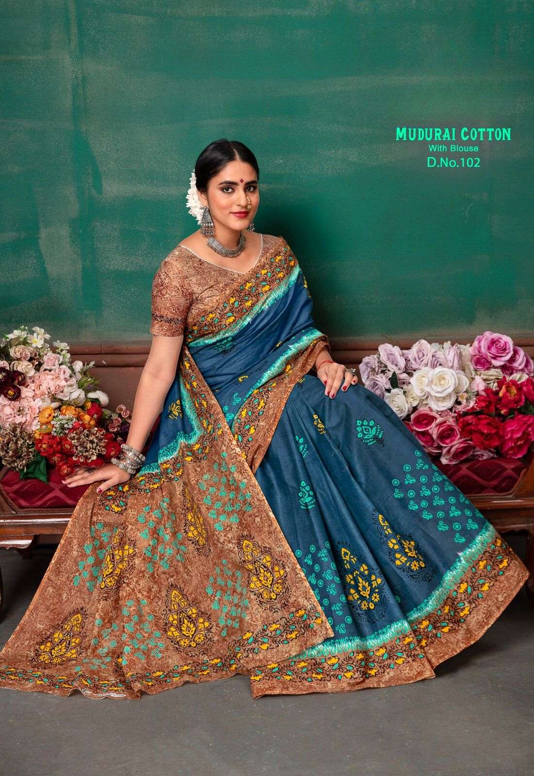 MUDURAI COTTON BY SUSWANI LATEST DESIGNER COTTON PRINTED SAREES