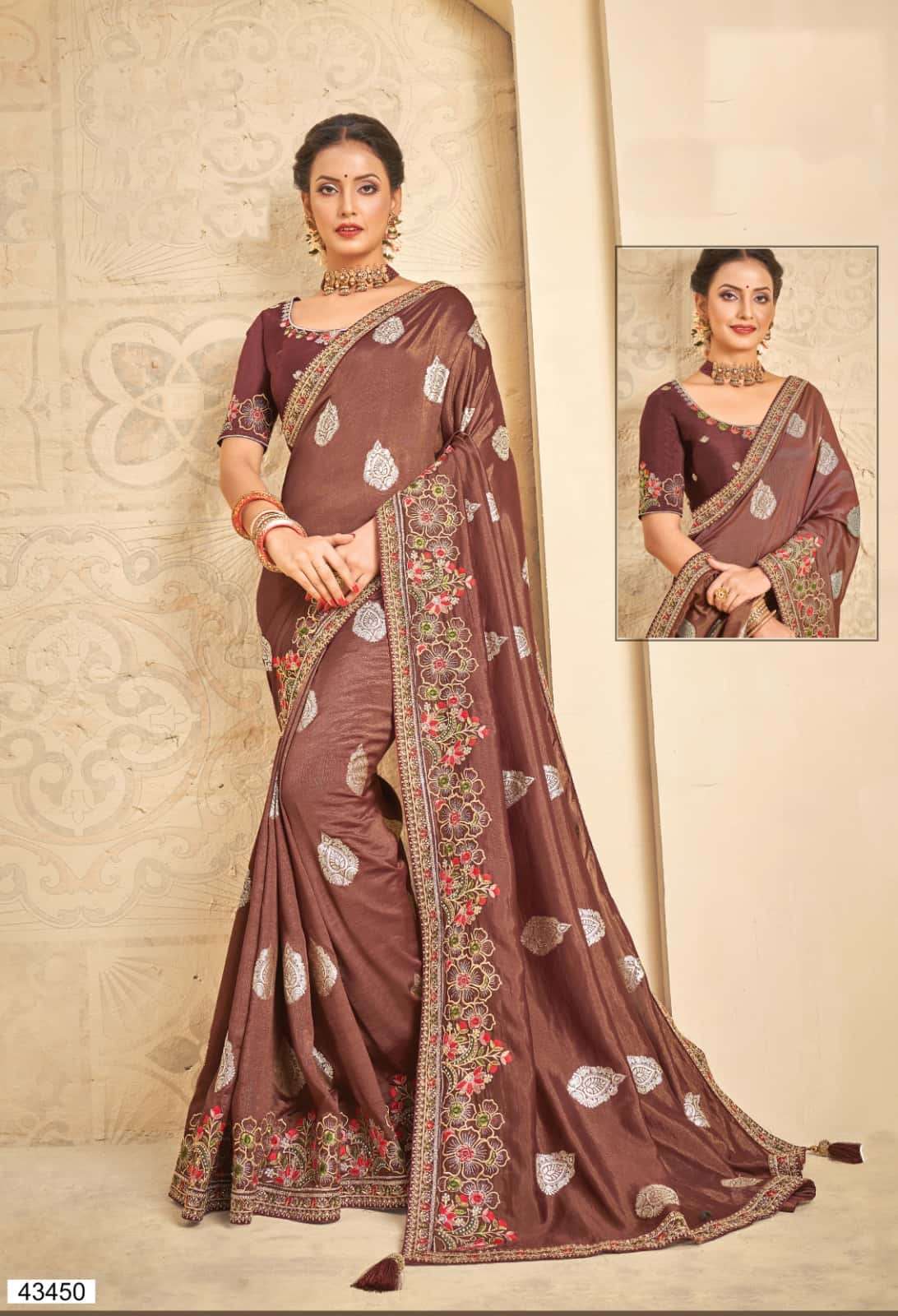 NORITA HELISHA BY MAHOTSAV 43447 TO 43452 SERIES HEAVY SILK SAREES