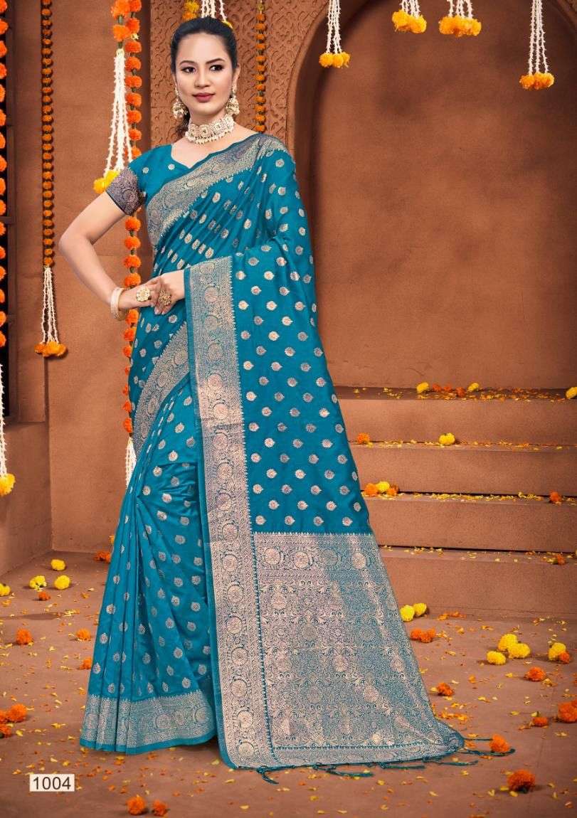 PLAZZO SILK VOL-2 BY BUNAWAT 1001 TO 1006 SERIES FANCY SILK SAREES