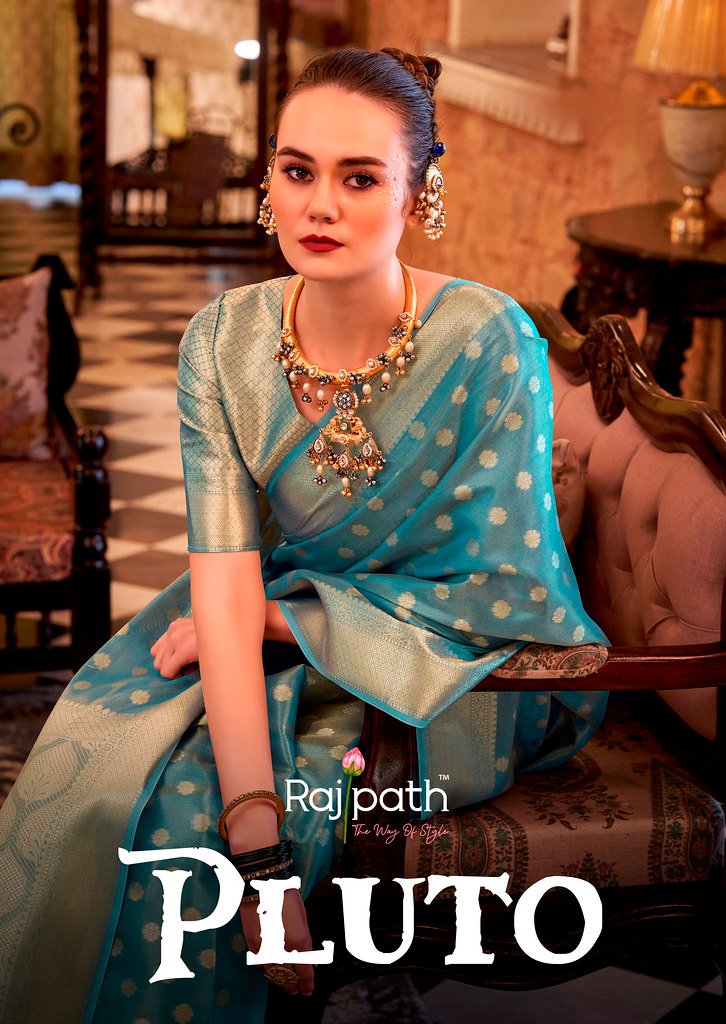 PLUTO BY RAJPATH 352 TO 357 SERIES DESIGNER ZARI TISSUE SILK SAREES