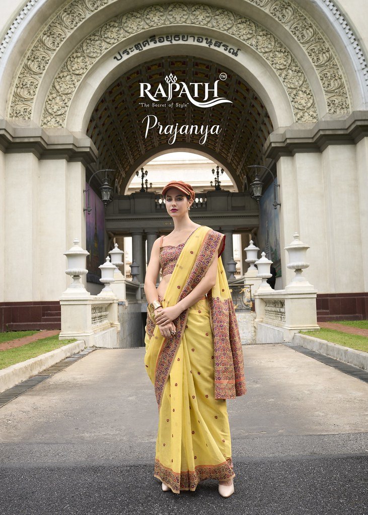 PRAJANYA BY RAJPATH 690001 TO 690006 SERIES LINEN COTTON SAREES