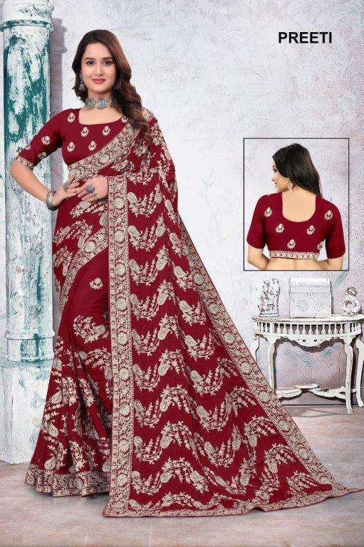 PREETI COLOURS BY SUSWANI LATEST FANCY DESIGNER HEAVY SILK SAREES
