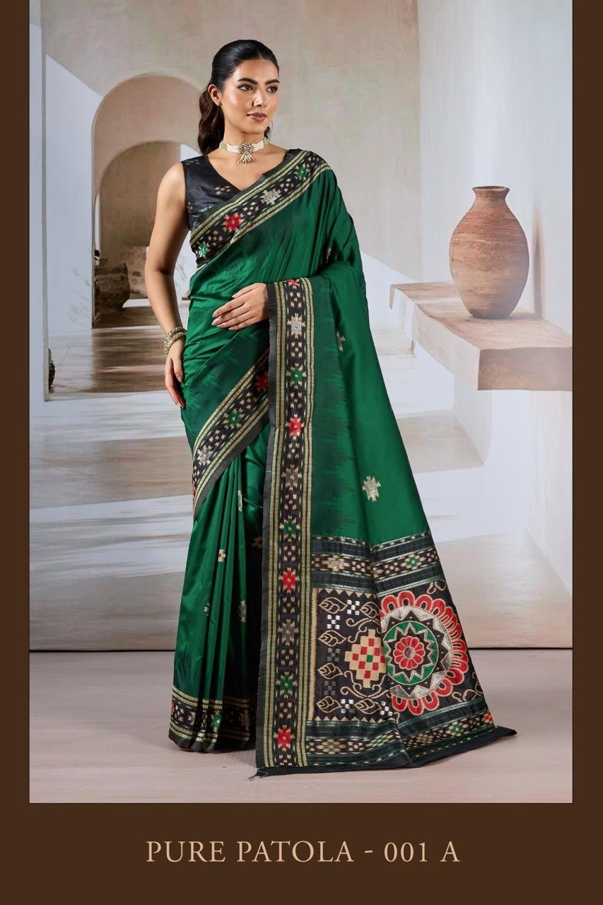 PURE PATOLA-001 BY RAJTEX 001-A TO 001-F SERIES DESIGNER SILK SAREES