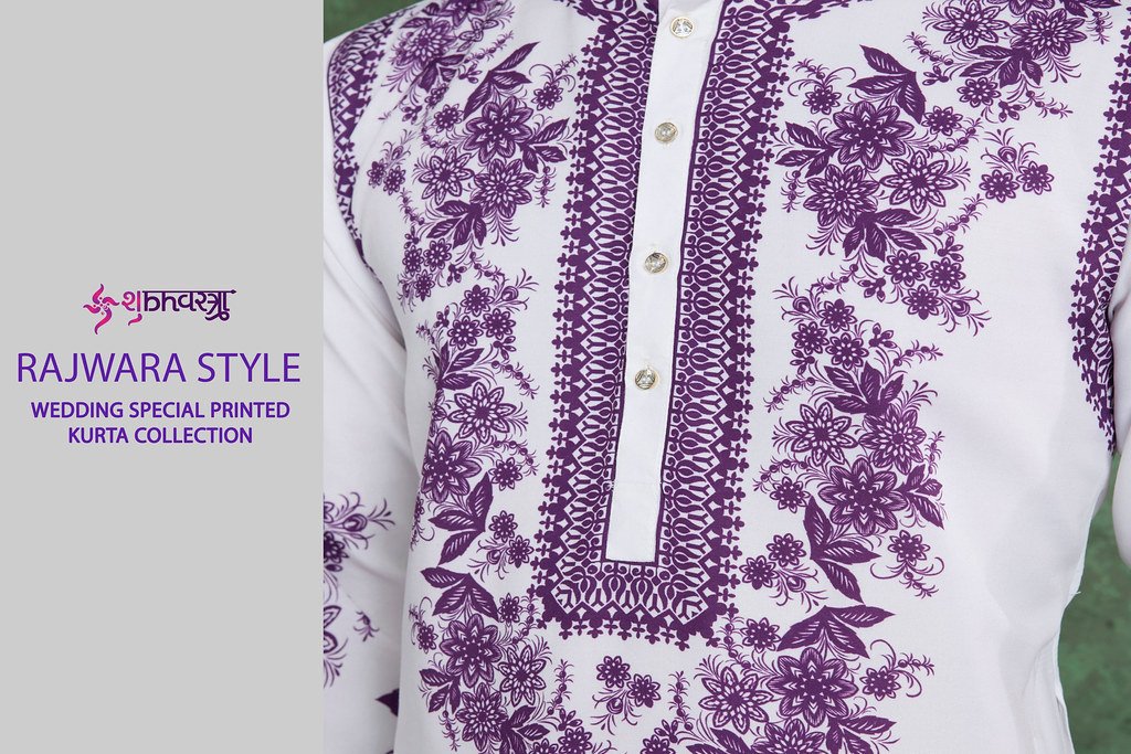 RAJWARA STYLE BY SHUBHVASTRA 61081 TO 61082 SERIES VISCOSE RAYON MENS KURTAS