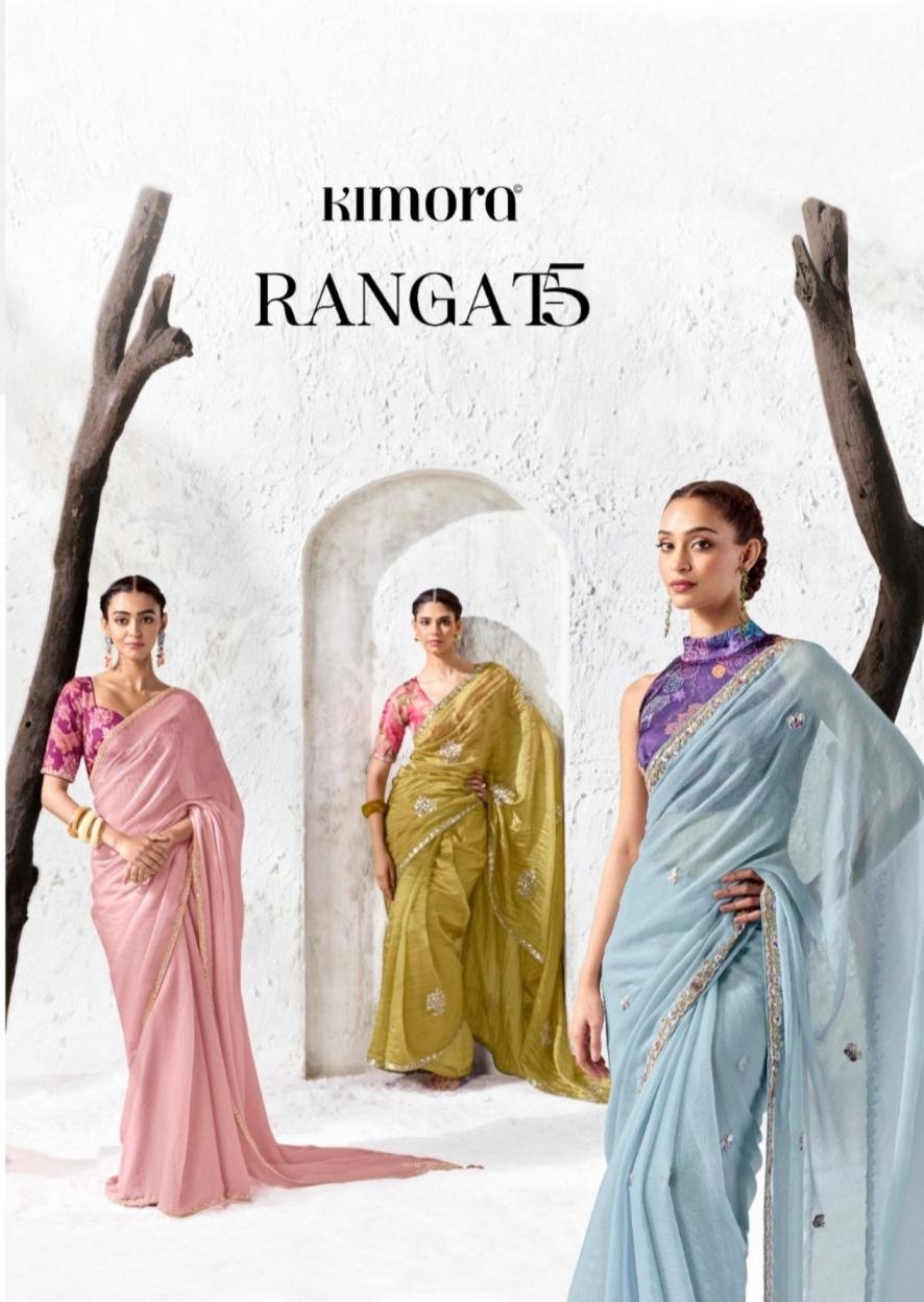 RANGAT VOL-5 BY KIMORA 2351 TO 2365 SERIES HEAVY DESIGNER FANCY SAREES