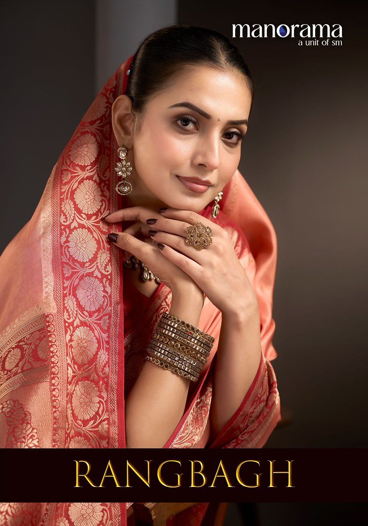 RANGBAGH BY MANORAMA 126 TO 134 SERIES FANCY DESIGNER VISCOSE SAREES