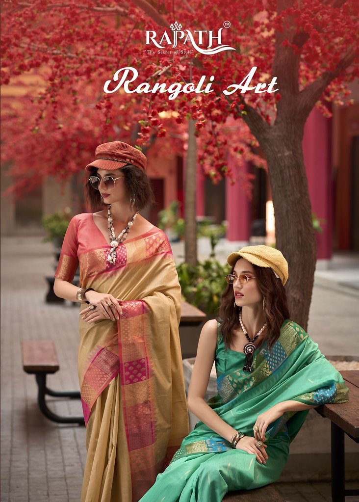 RANGOLI ART BY RAJPATH 810001 TO 810006 SERIES BANARASI SILK SAREES