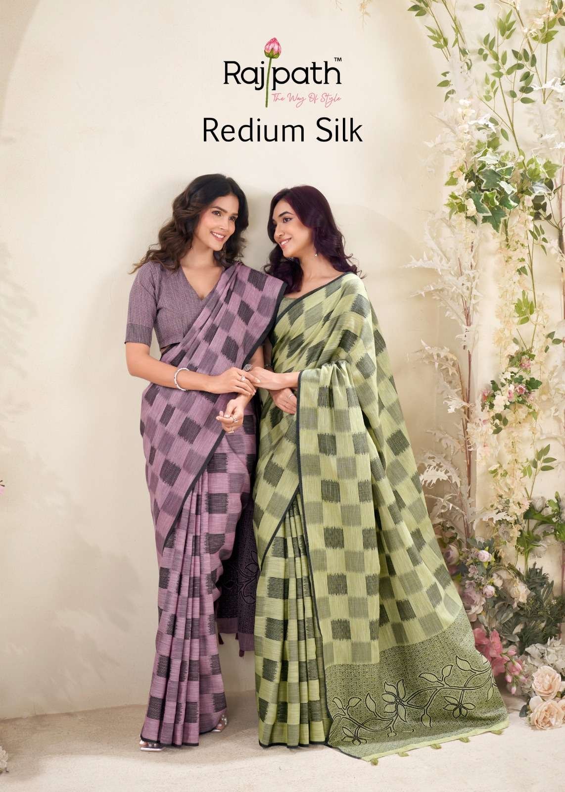 REDIUM SILK BY RAJPATH 438 TO 443 SERIES FANCY LINEN SILK SAREES