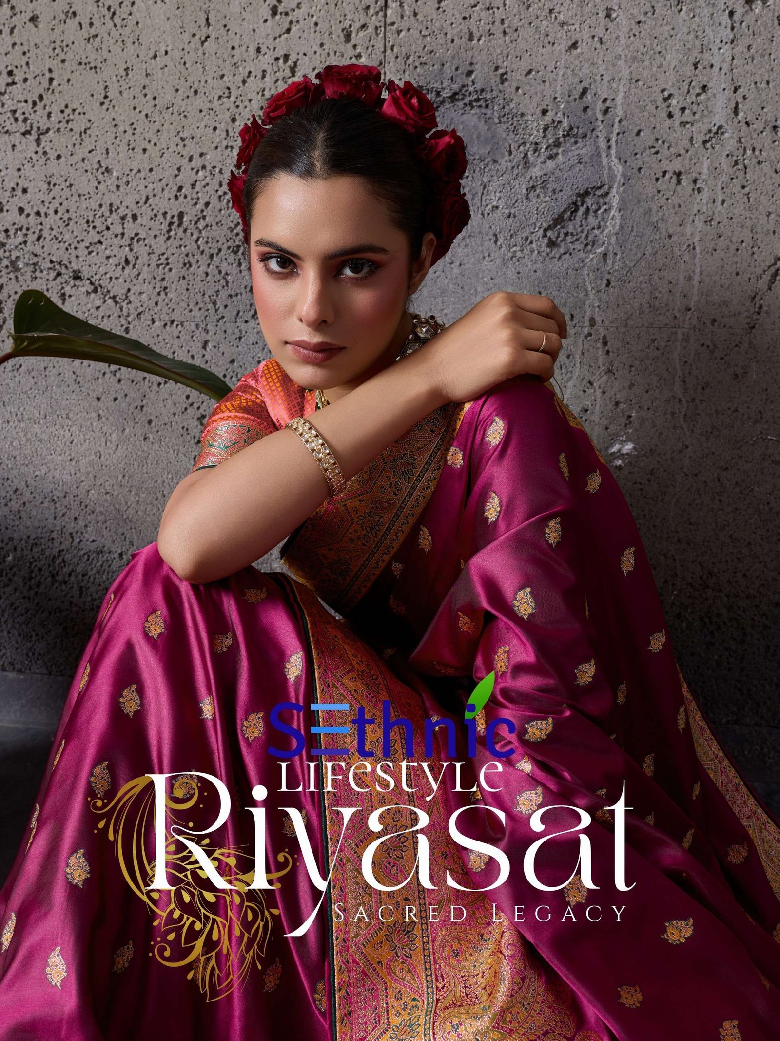 RIYASAT BY SETHNIC 113001 TO 113004 SERIES MAKHAMAL SATIN SILK SAREES