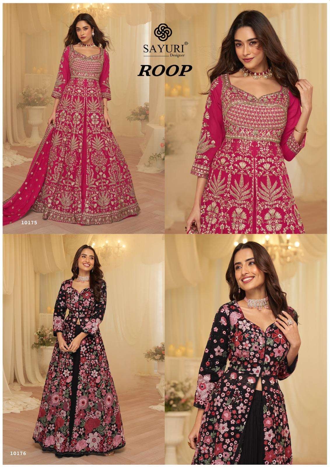 ROOP BY SAYURI 10175 TO 10176 SERIES DESIGNER REAL GEORGETTE DRESSES