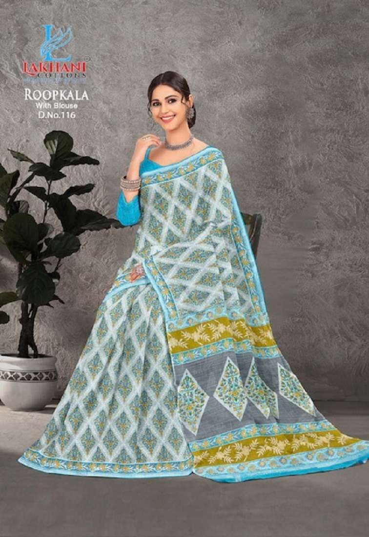 ROOPKALA VOL-1 BY LAKHANI COTTONS 108 TO 117 SERIES COTTON SAREES