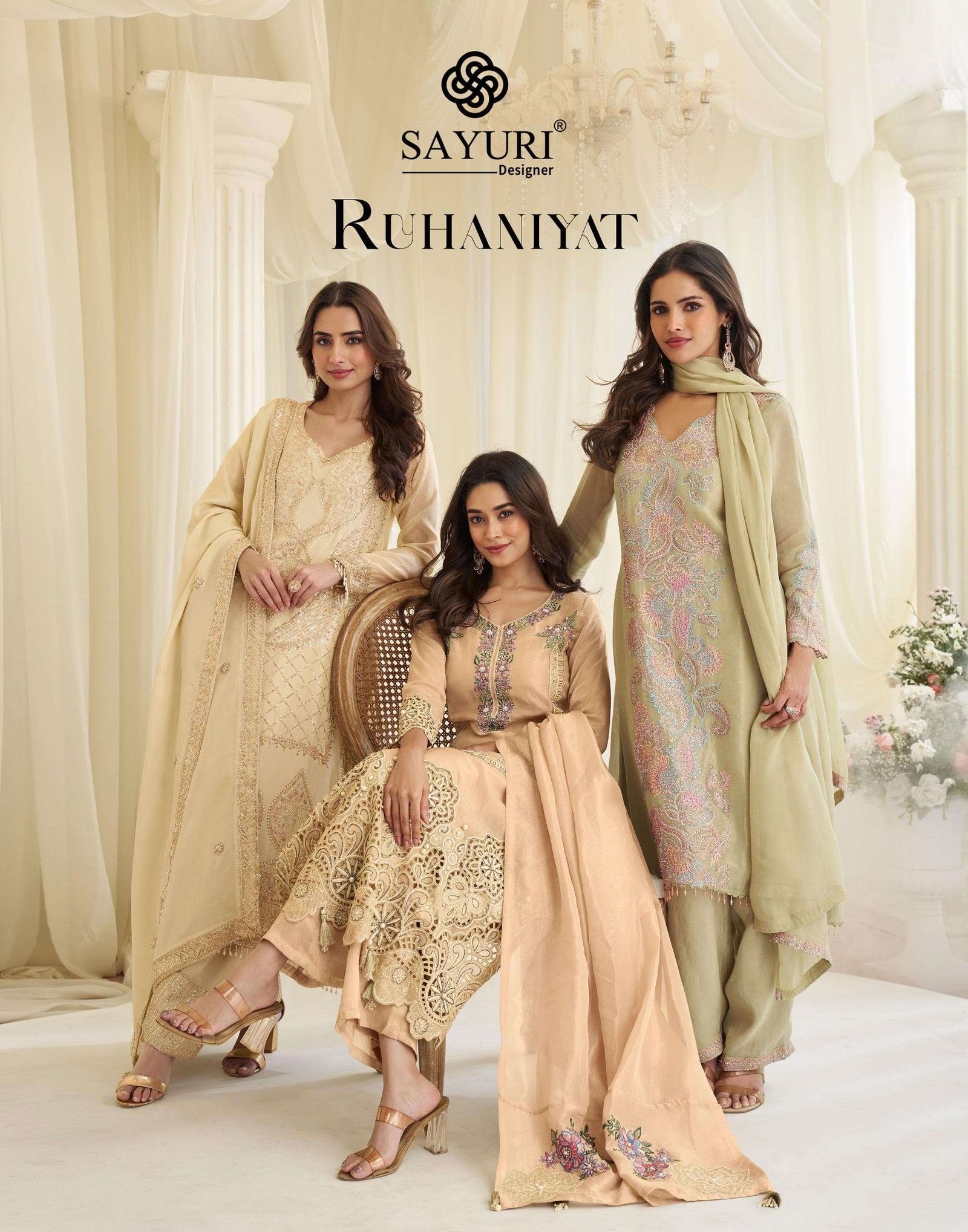 RUHANIYAT BY SAYURI 10279 TO 10281 SERIES PREMIUM SIMAR SILK DRESSES