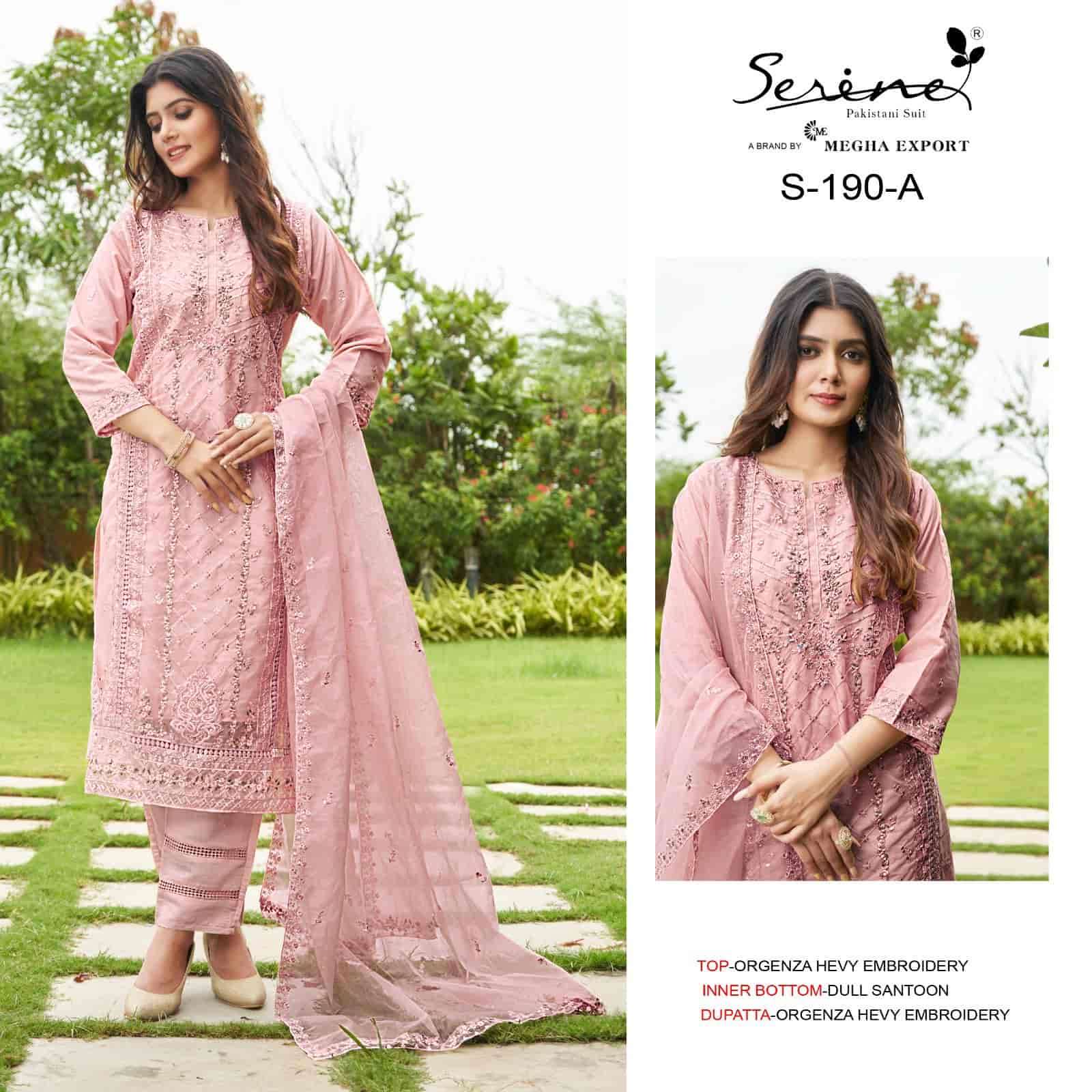 S-190 COLOURS BY SERINE FANCY DESIGNER ORGANZA PAKISTANI DRESSES