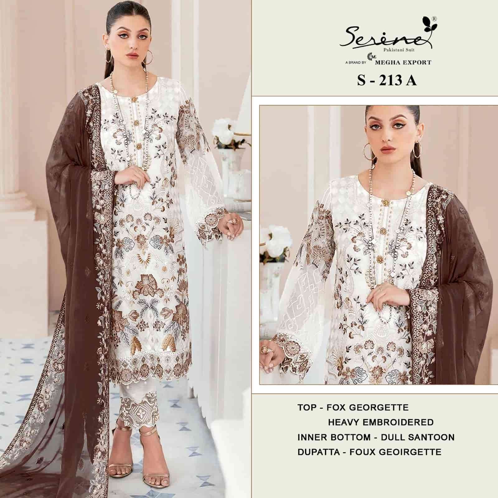 S-213 COLOURS BY SERINE FANCY DESIGNER FAUX GEORGETTE PAKISTANI DRESSES