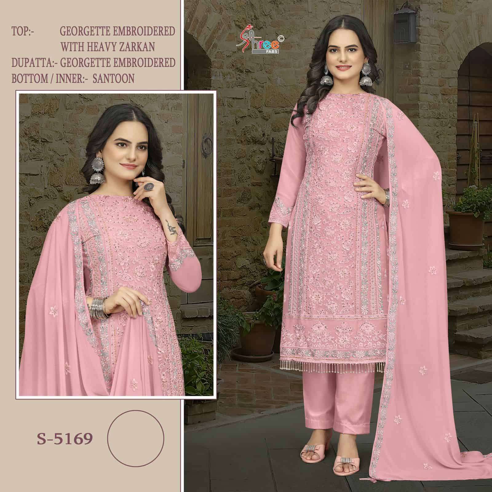 S-5169 COLOURS BY SHREE FABS FANCY DESIGNER GEORGETTE PAKISTANI DRESSES