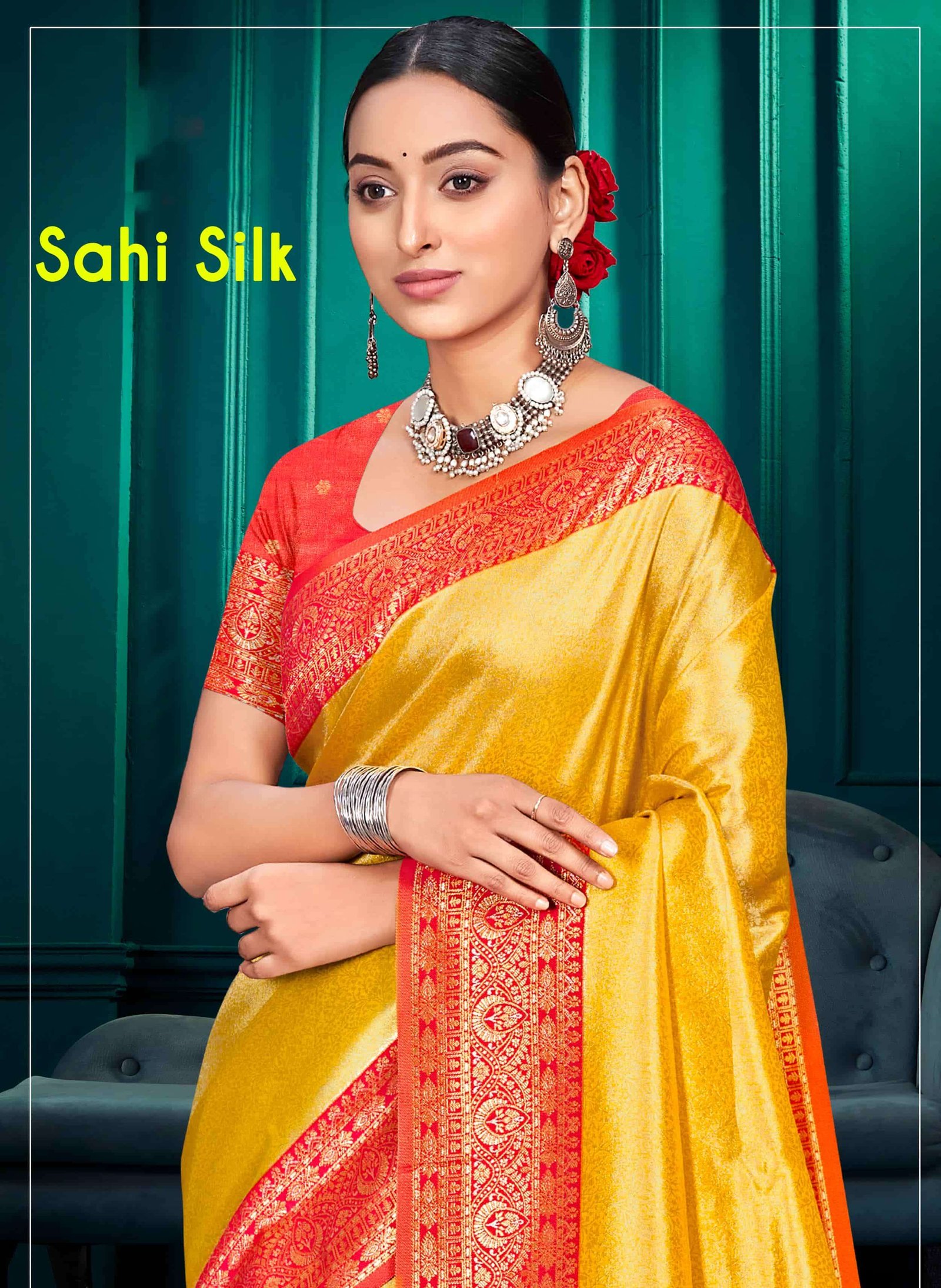 SAHI SILK VOL-1 BY BUNAWAT 1001 TO 1006 SERIES FANCY SILK SAREES