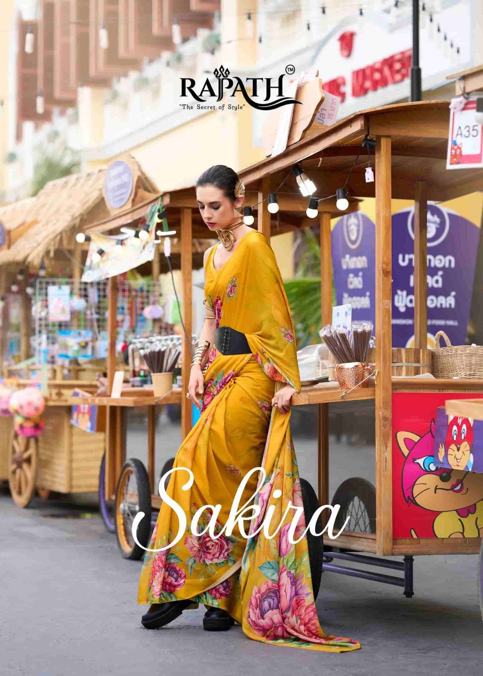 SAKIRA BY RAJPATH 730001 TO 730008 SERIES PURE GEORGETTE PRINT SAREES