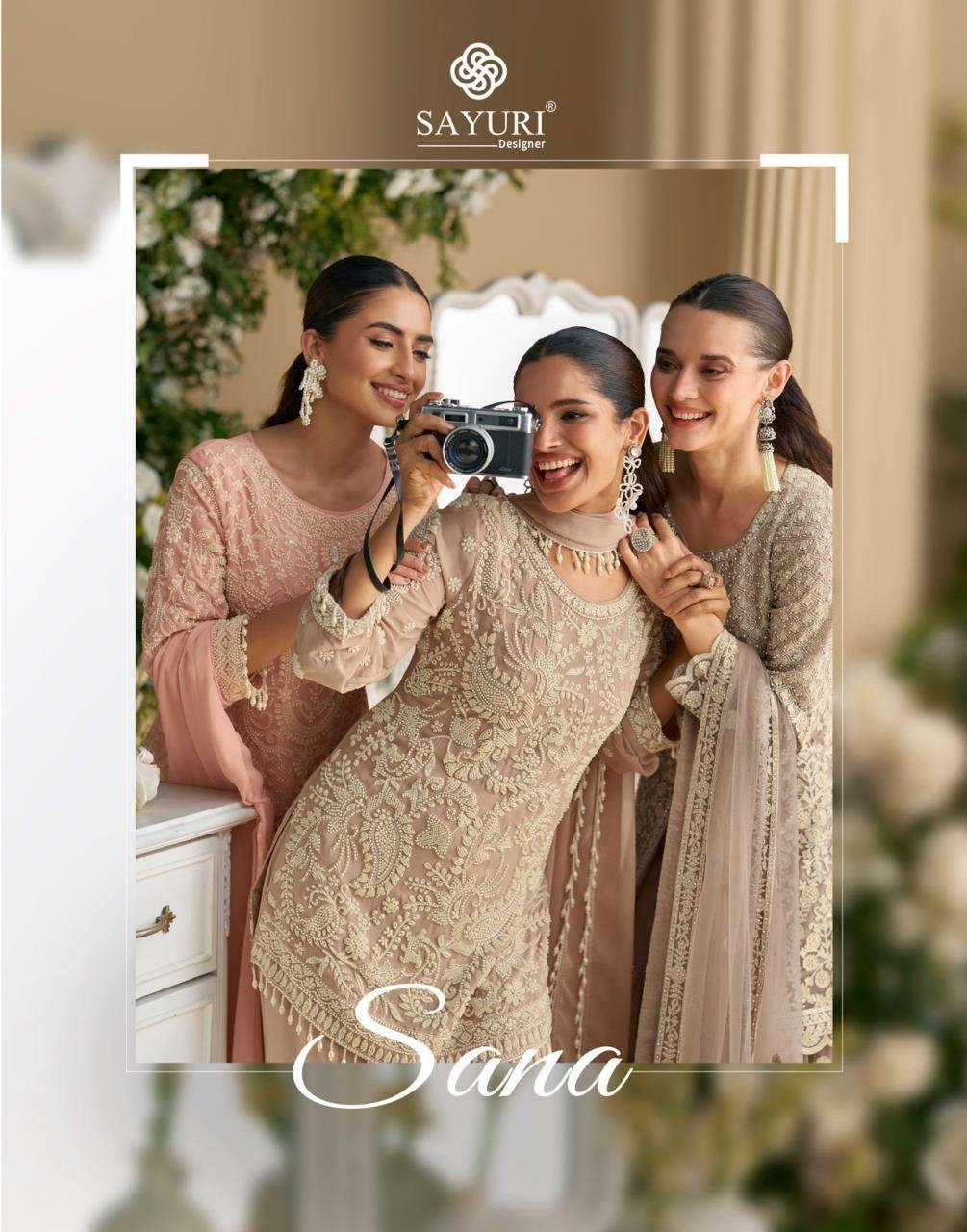SANA BY SAYURI 5818 TO 5820 SERIES HEAVY GEORGETTE AND NET DRESSES