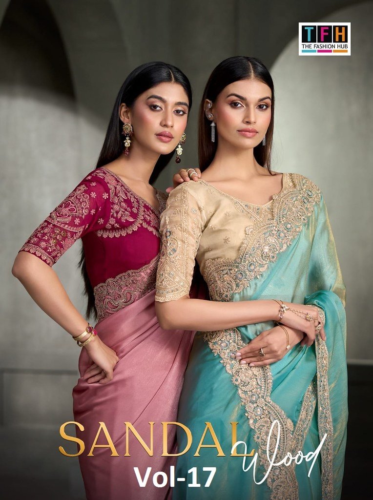SANDALWOOD VOL-17 BY TFH 1701 TO 1718 SERIES FANCY DESIGNER SAREES
