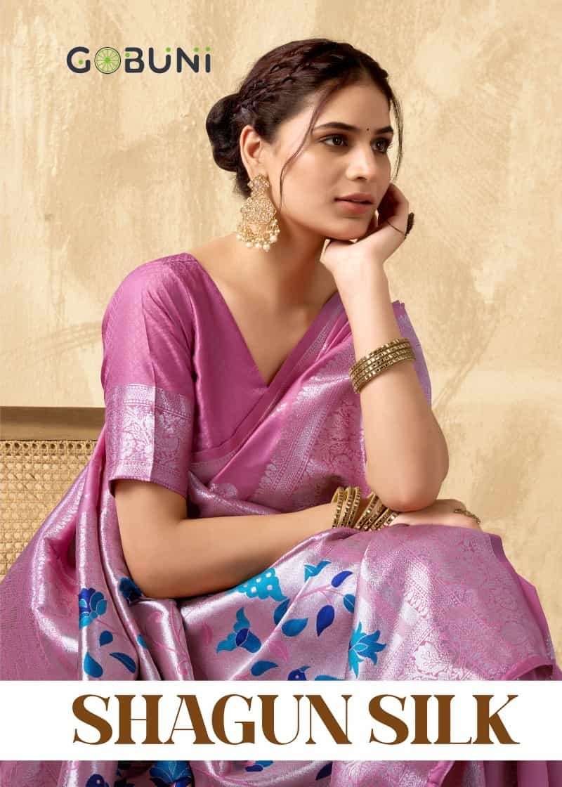 SHAGUN SILK BY GOBUNI 1501 TO 1504 SERIES FANCY DESIGNER SILK SAREES