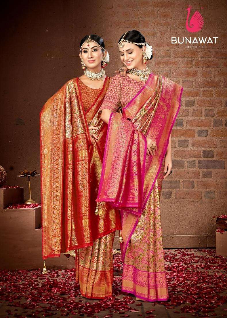 SHEELA VOL-32 BY BUNAWAT 1001 TO 1004 SERIES HEAVY BANARASI SILK SAREES