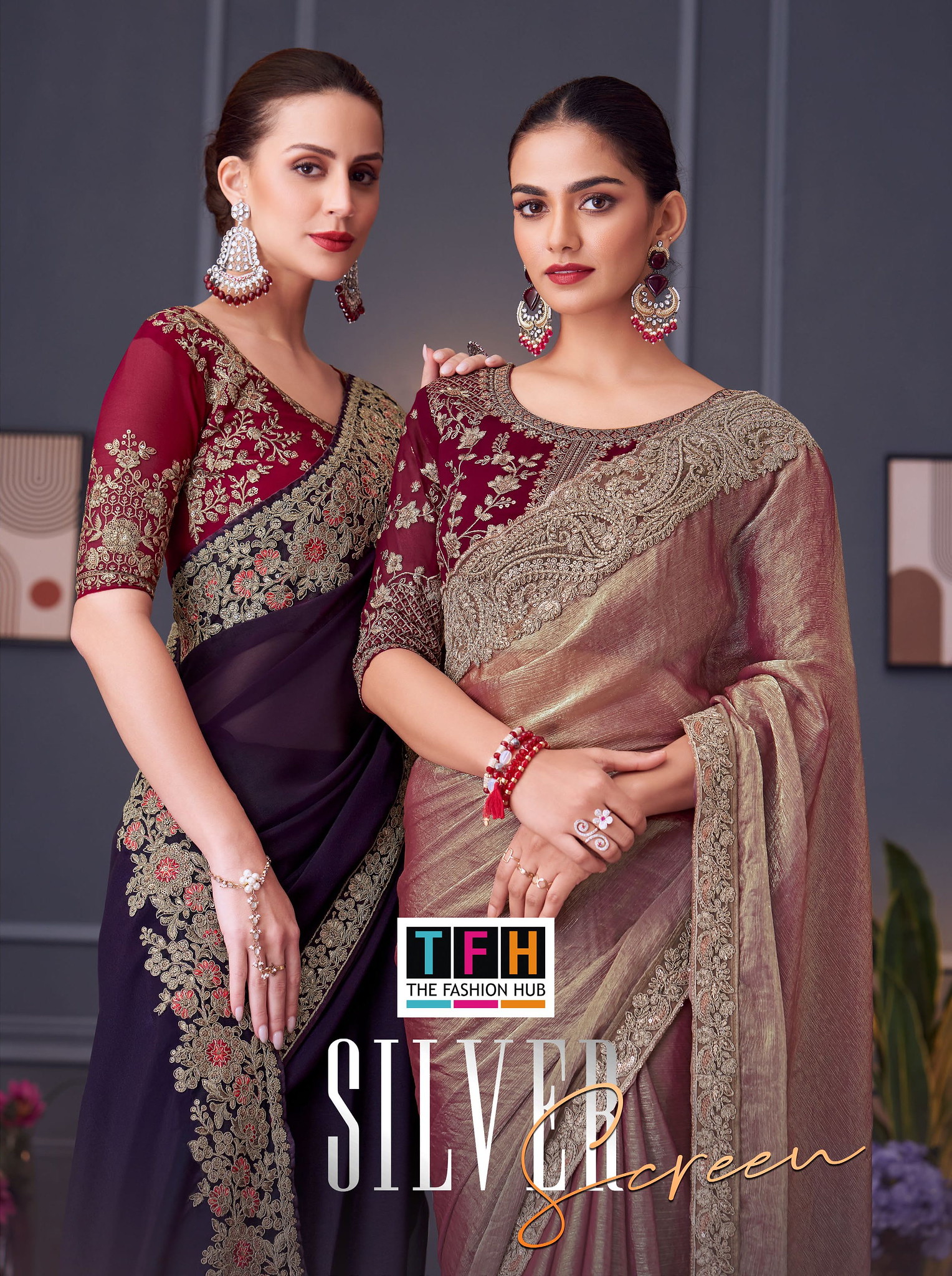 SILVER SCREEN VOL-20 BY TFH 30001 TO 30018 SERIES FANCY DESIGNER SAREES