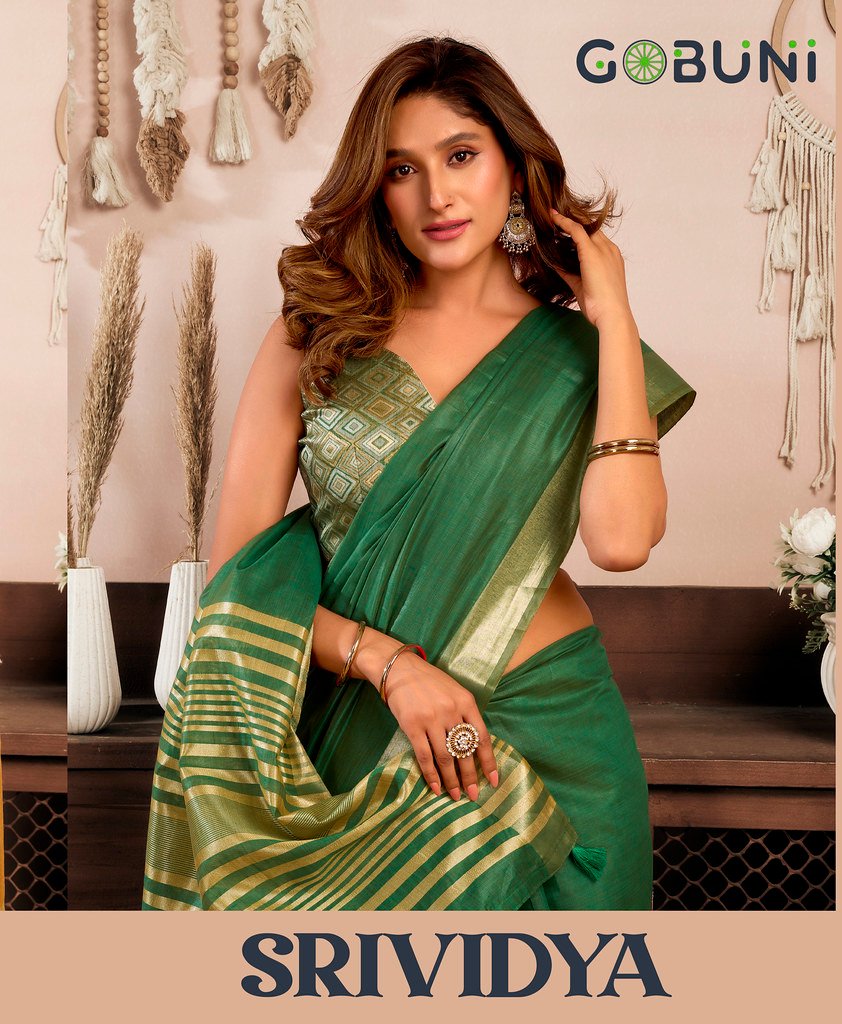 SRIVIDYA BY GOBUNI 2601 To 2608 SERIES DESIGNER KHADI COTTON SAREES