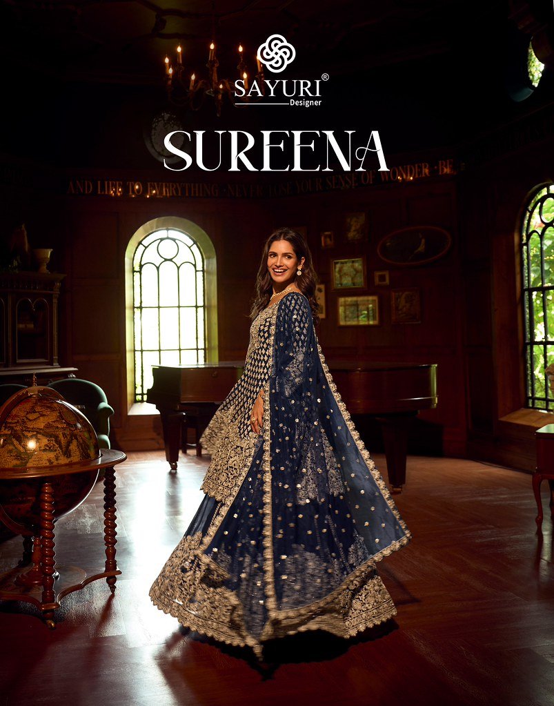 SUREENA BY SAYURI 10145 TO 10147 SERIES REAL GEROGETTE SKIRT DRESSES