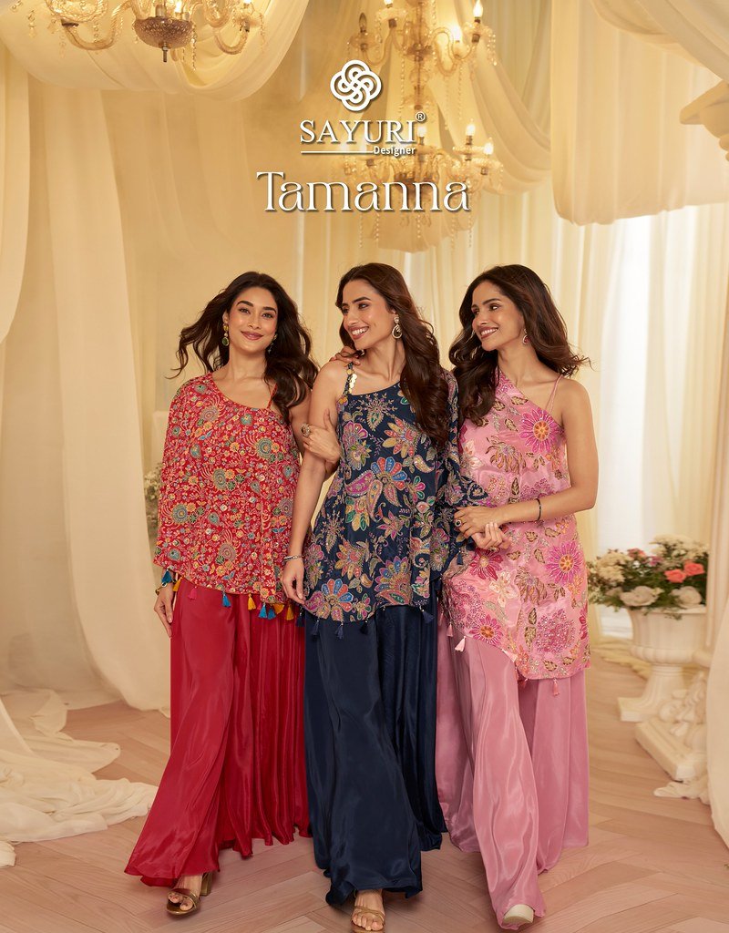 TAMANNA BY SAYURI 10284 TO 10287 SERIES VISCOSE NATURAL CREPE DRESSES