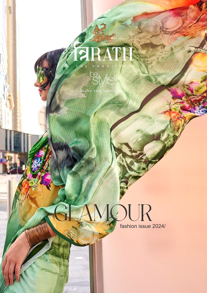 TRIRATH GLAMOUR BY REWAA 10181 TO 10191 SERIES SWISS SATIN SAREES