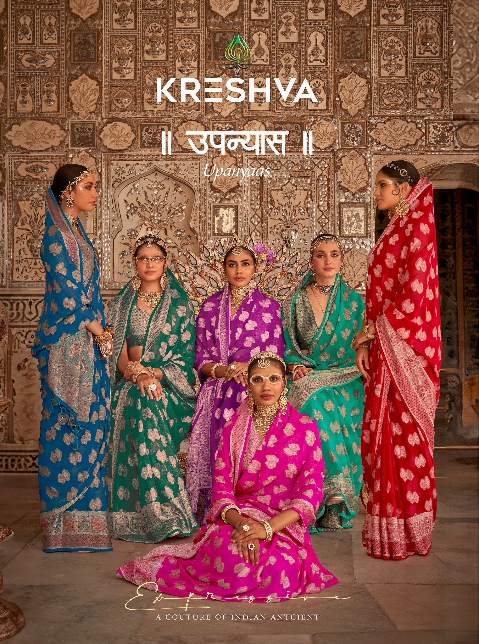 UPANYAAS BY KRESHVA 066 TO 071 SERIES DESIGNER TWP GEORGETTE SAREES