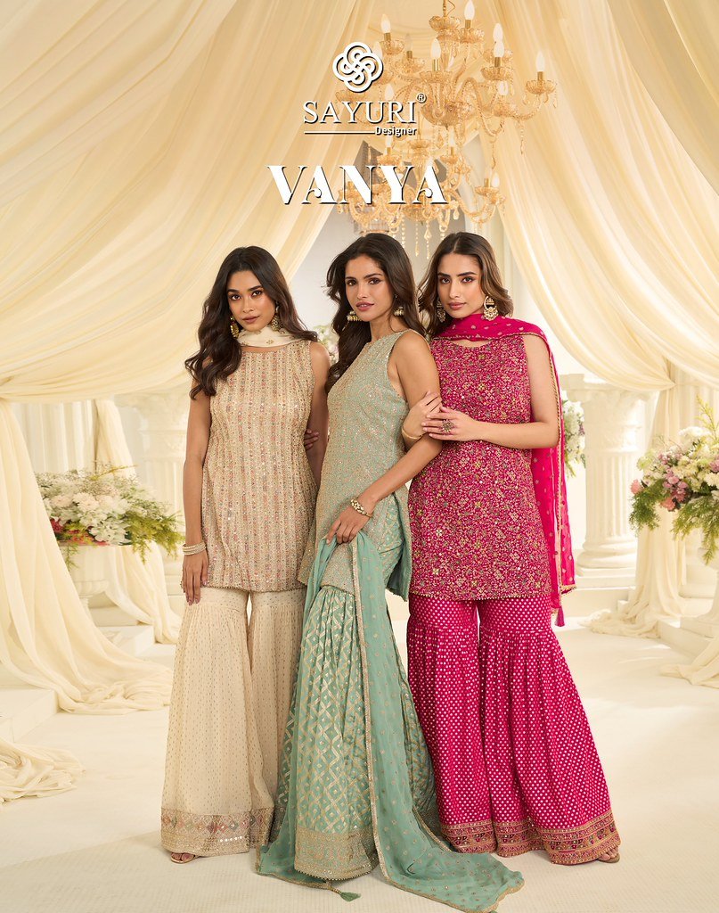 VANYA BY SAYURI 10221 TO 10223 SERIES HEAVY REAL GEORGETTE DRESSES