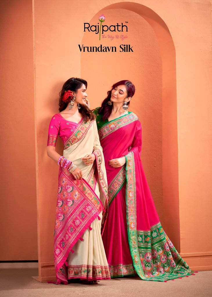 VRUNDAVAN SILK BY RAJPATH 468 TO 473 SERIES FANCY PATOLA SILK SAREES