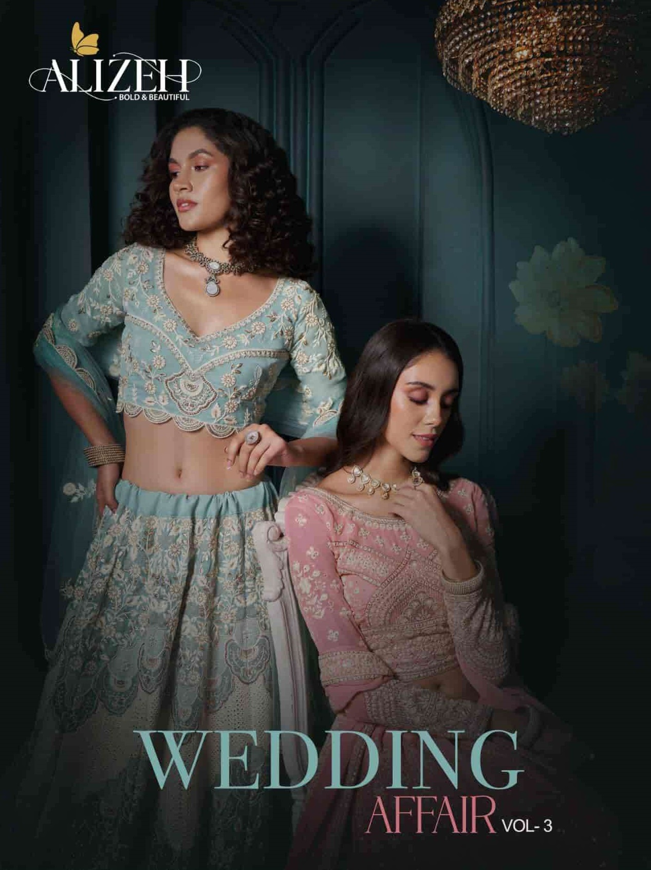 WEDDING AFFAIR VOL-3 BY ALIZEH 1077 TO 1080 SERIES BRIDAL LEHENGAS