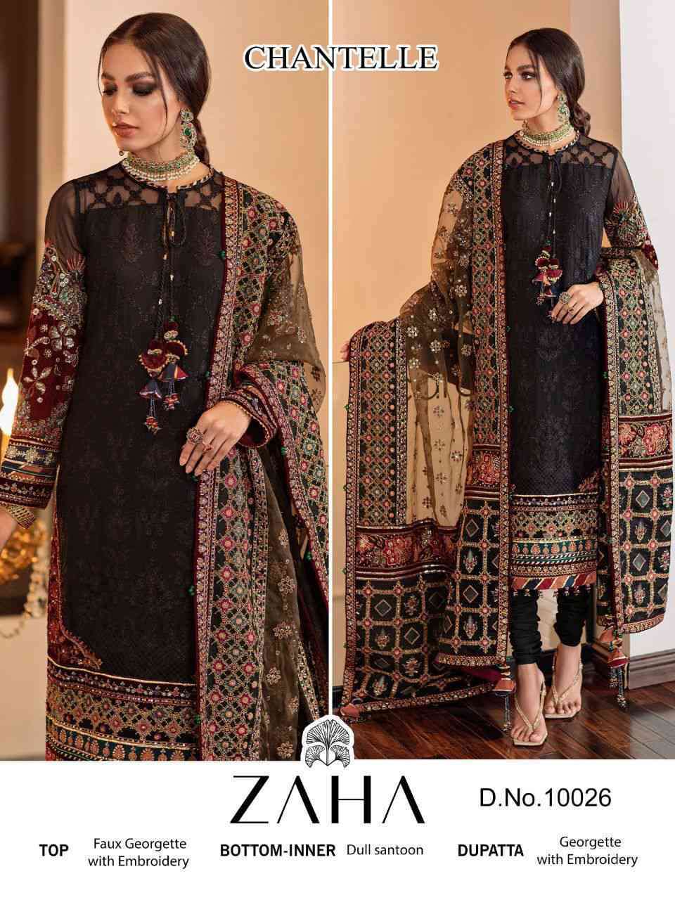 ZAHA 10026 HIT DESIGN BY ZAHA DESIGNER GEORGETTE PAKISTANI DRESS