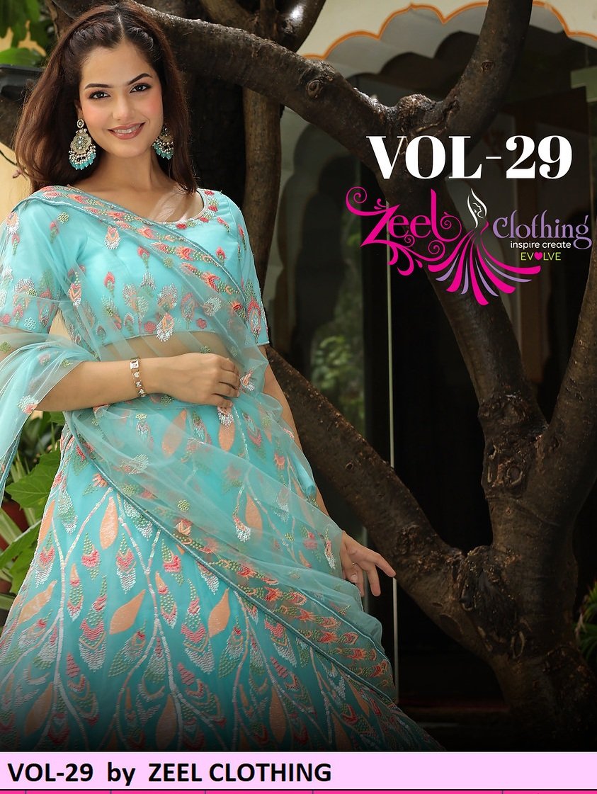 ZEEL VOL-29 BY ZEEL CLOTHING FANCY DESIGNER HEAVY WEDDING LEHENGAS