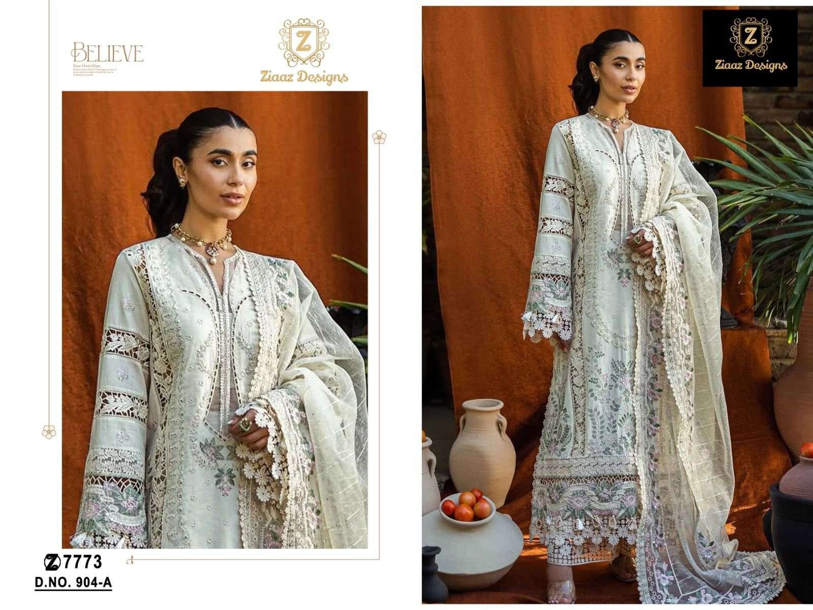ZIAAZ 904 COLOURS BY ZIAAZ DESIGNS CAMBRIC COTTON PAKISTANI DRESSES